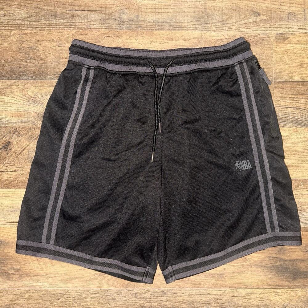 NBA Basketball Shorts Black Size Small Drawstring Stretch